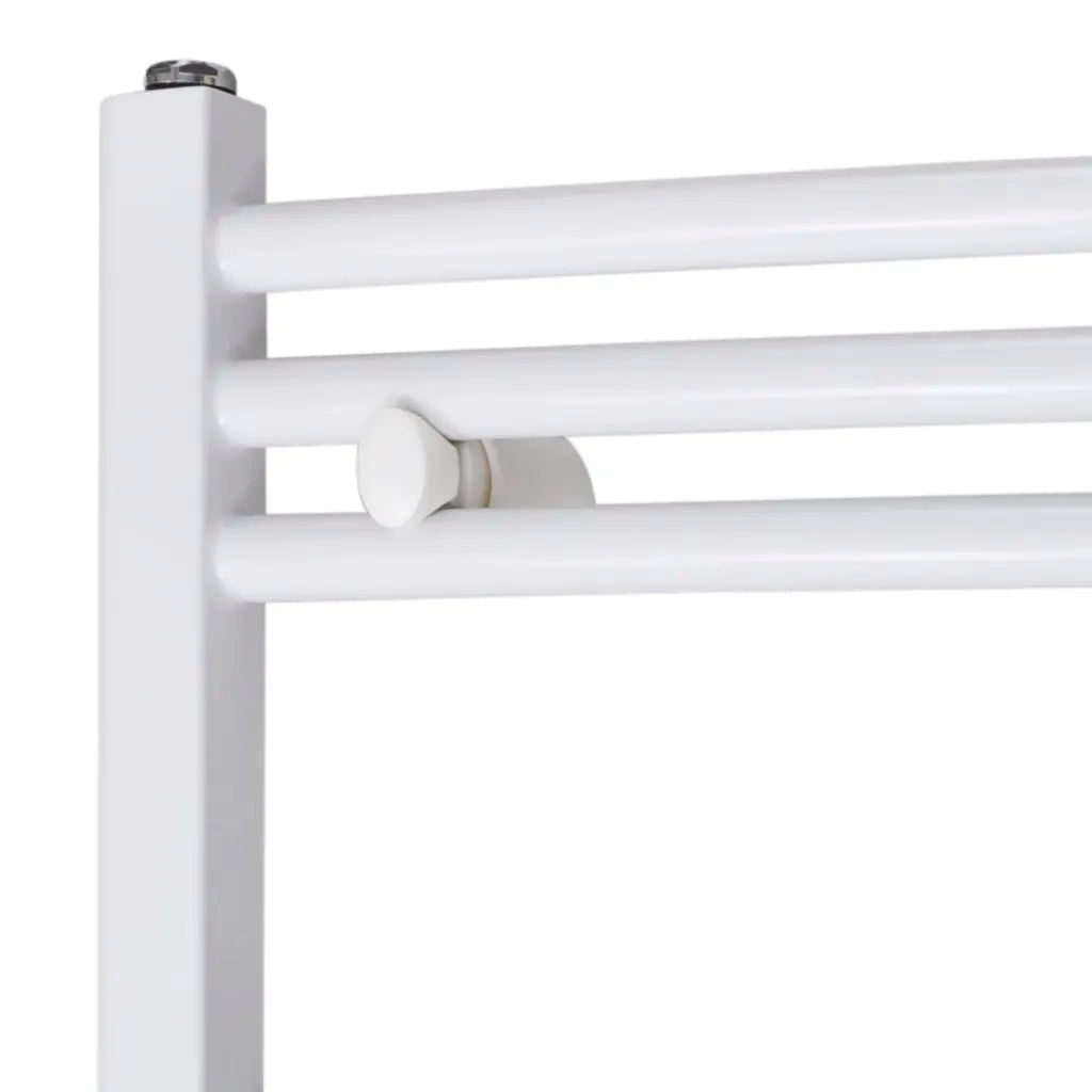 Aquecedor toalhas banheiro curvo  conector lateral e centro