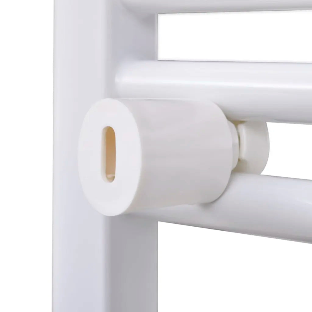 Aquecedor toalhas banheiro curvo  conector lateral e centro
