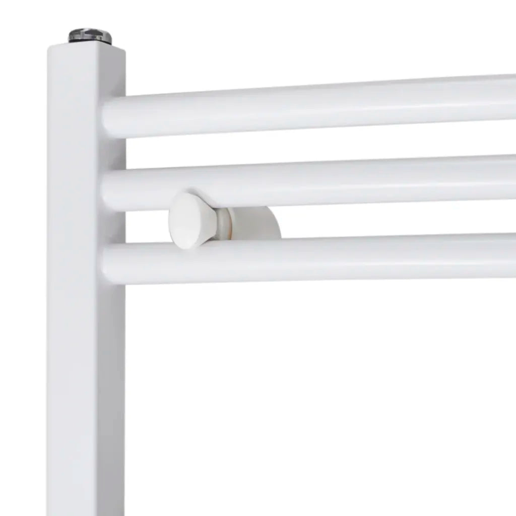 Aquecedor toalhas banheiro curvo  conector lateral e centro