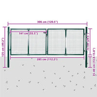 Grade de malha para portão porta e parede de jardim 300x75 cm