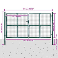 Grade de malha para portão cerca porta e parede de jardim 300x200 cm