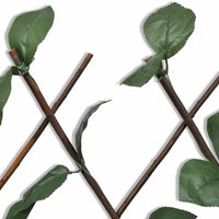vidaXL Cerca em treliça salgueiro c/ folhas artificiais 5 pcs 180x90cm