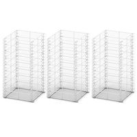 Conjunto de gabiões 3 pcs arame galvanizado