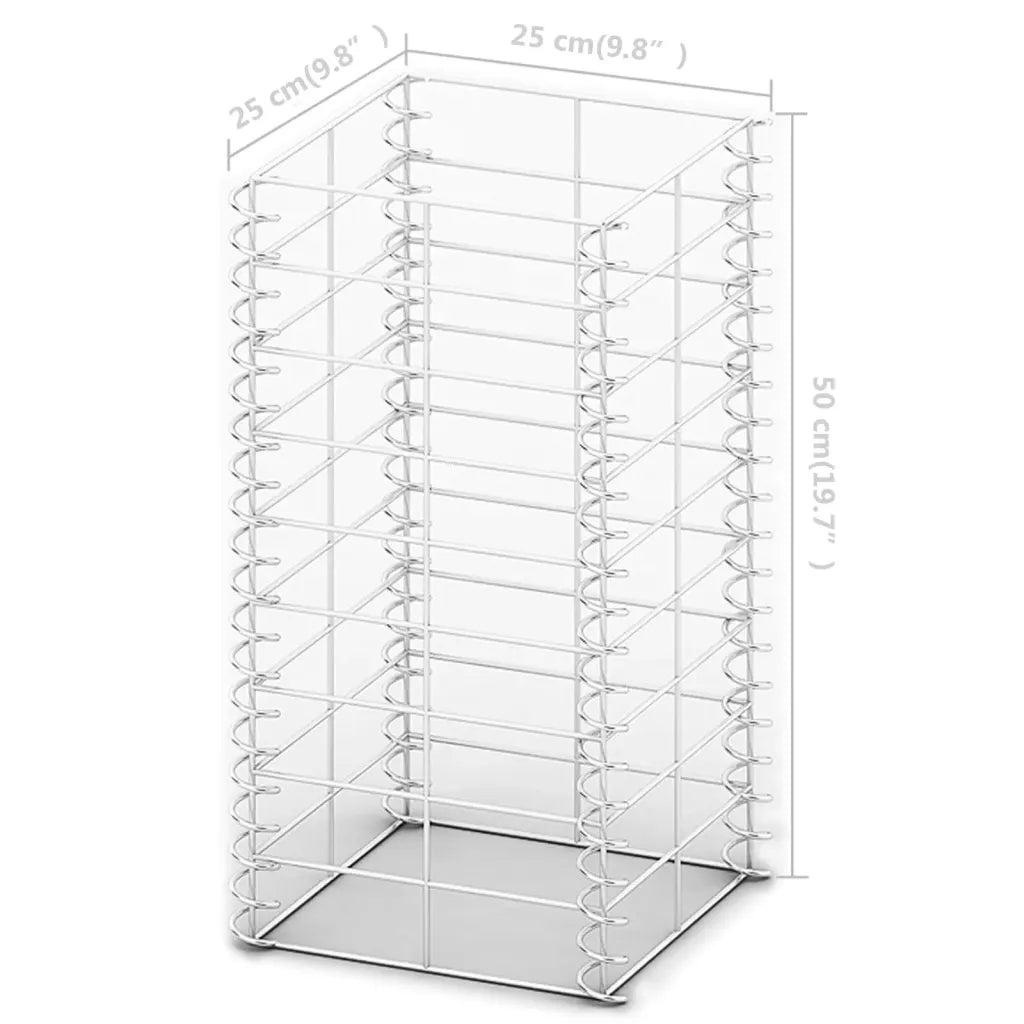 Conjunto de gabiões 3 pcs arame galvanizado