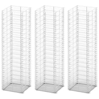 Conjunto de gabiões 3 pcs arame galvanizado