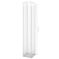 Conjunto de gabiões 3 pcs arame galvanizado