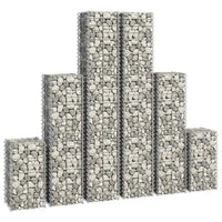 Conjunto de gabiões 6 pcs arame galvanizado