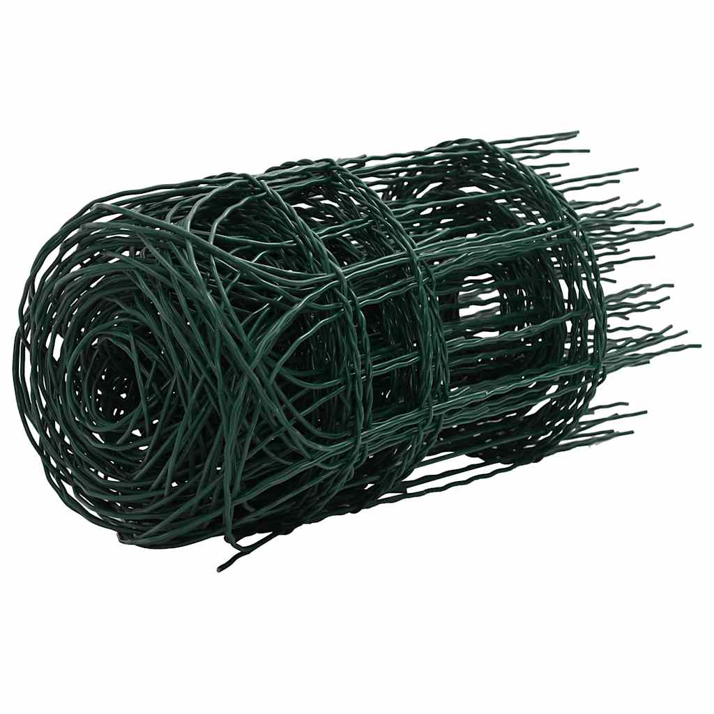 vidaXL Cerca divisória para jardim em ferro revestido a pó 10x0,4 m