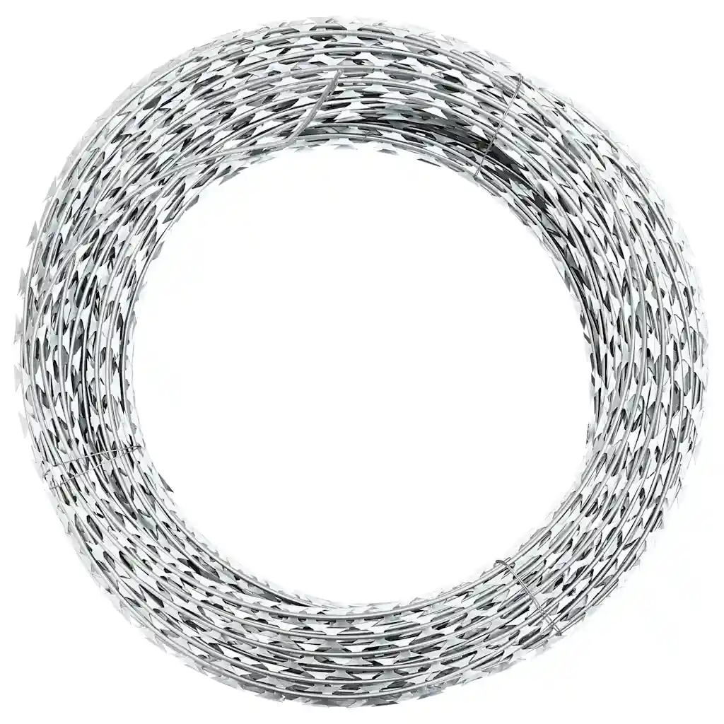 Rolo arame farpado Concertina em espiral aço galvanizado