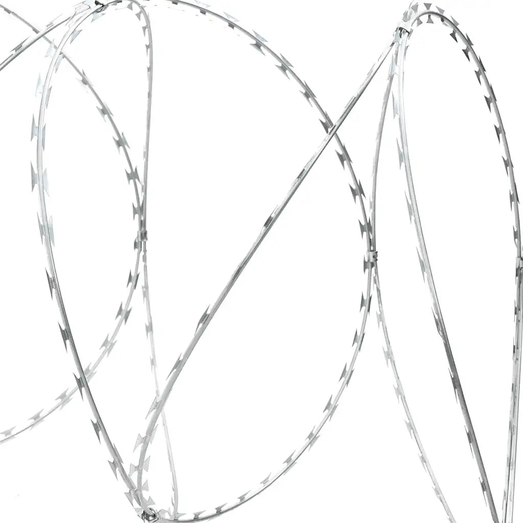 Rolo arame farpado Concertina em espiral aço galvanizado