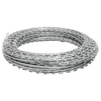 Rolo de arame farpado Concertina em espiral aço galvanizado 60m
