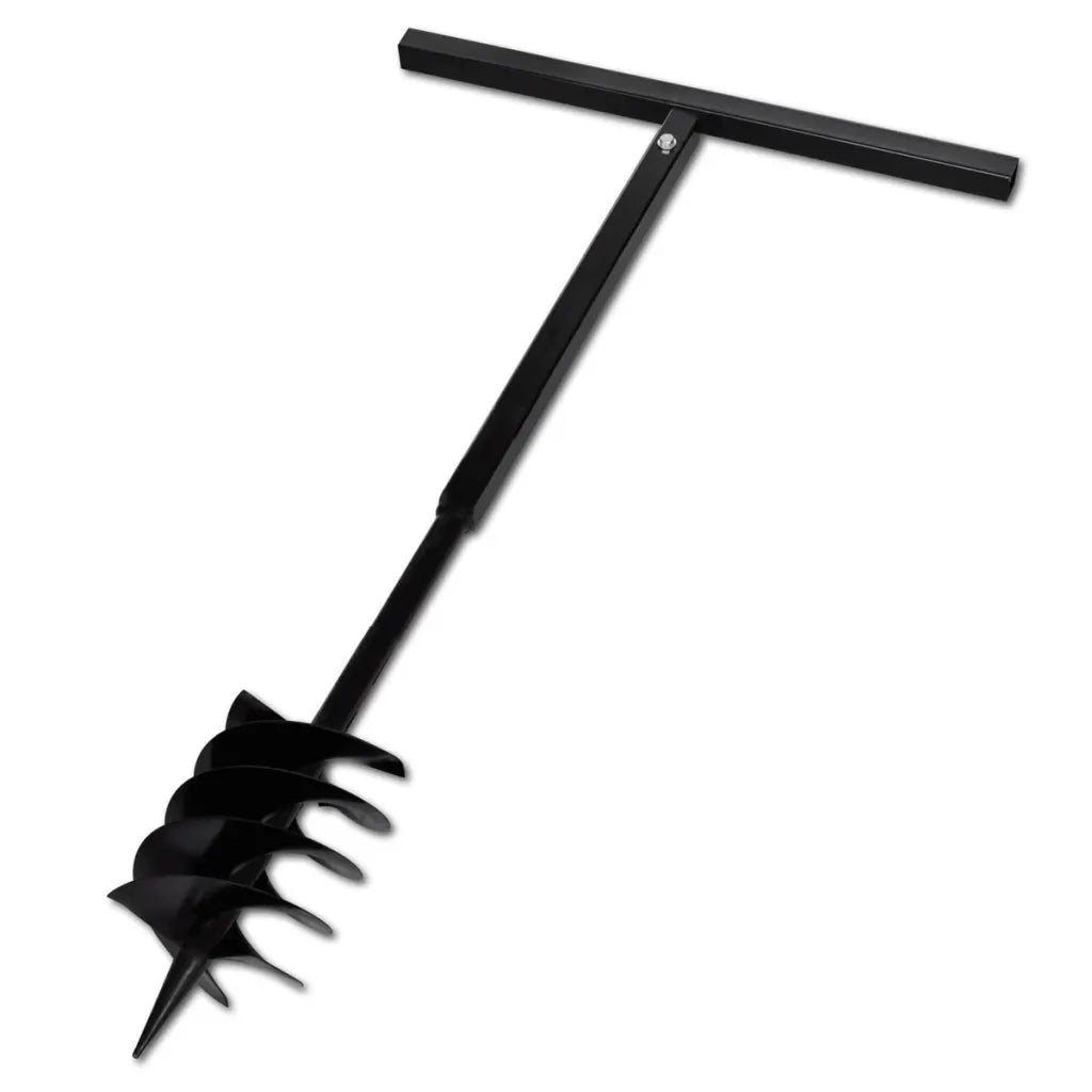 Broca terreno manuseado handle bit  com 3 espirais de aço pretos