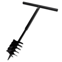 Broca terreno manuseado handle bit  com 3 espirais de aço pretos