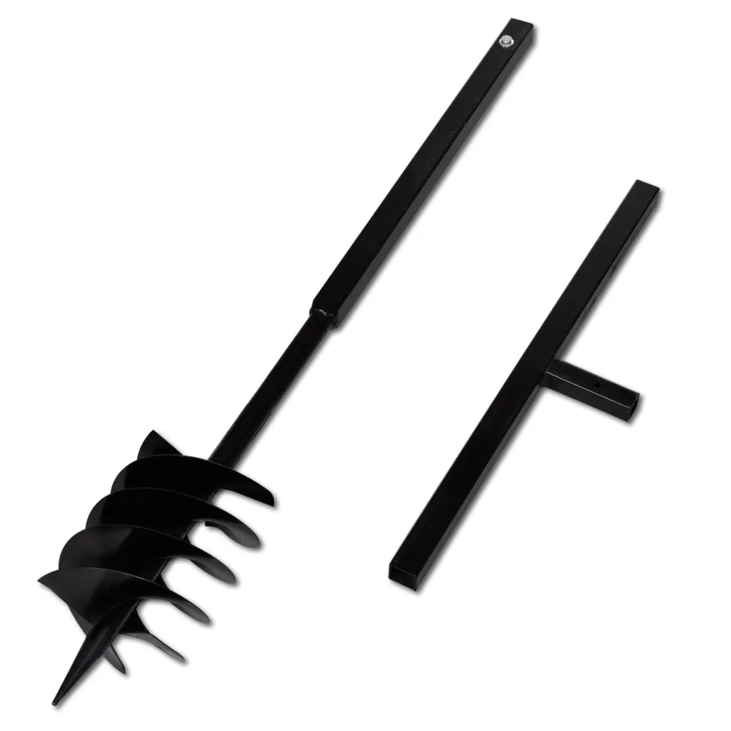 Broca terreno manuseado handle bit  com 3 espirais de aço pretos