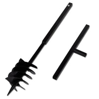 Broca terreno manuseado handle bit  com 3 espirais de aço pretos