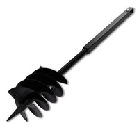 Broca terreno manuseado handle bit  com 3 espirais de aço pretos