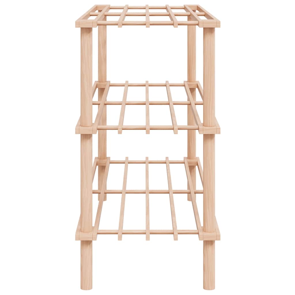 vidaXL Sapateiras com 3 prateleiras 2 pcs madeira de abeto maciça