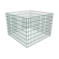 Compostor de jardim malha quadrada 100 x 100 x 70 cm