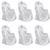 Capa de cadeira para casamento, banquete, em branco, 6 peças