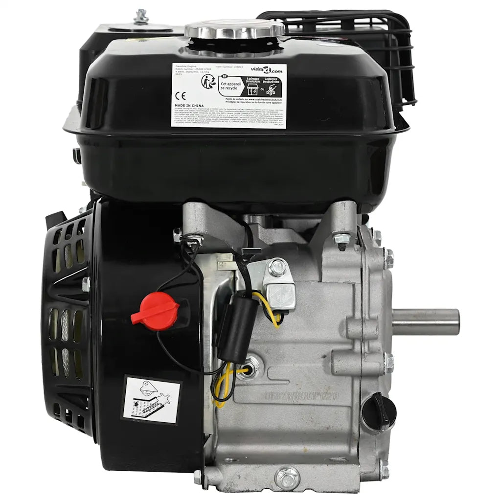 Motor a gasolina 6,5 CV 4,8 kW preto