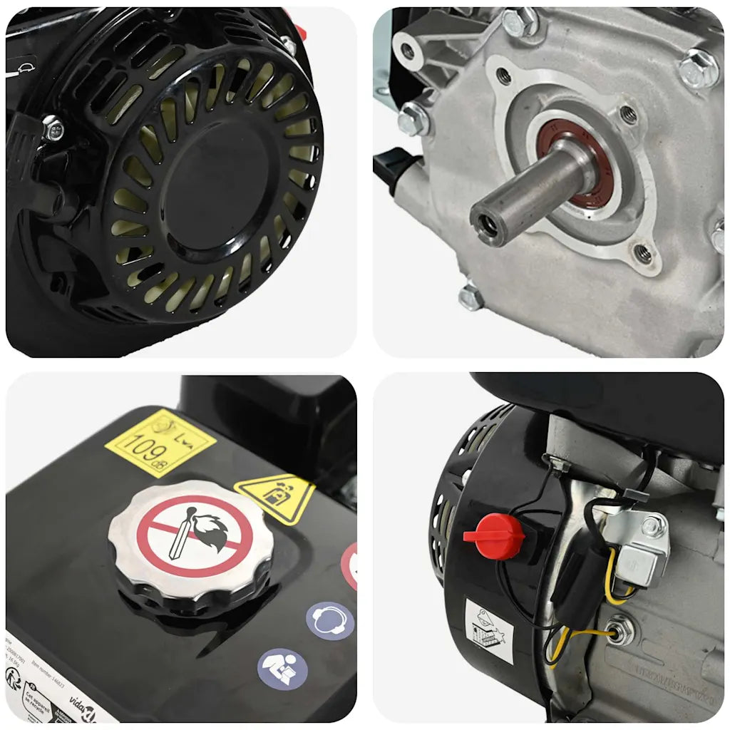 Motor a gasolina 6,5 CV 4,8 kW preto