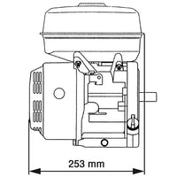 Motor a gasolina 6,5 CV 4,8 kW preto
