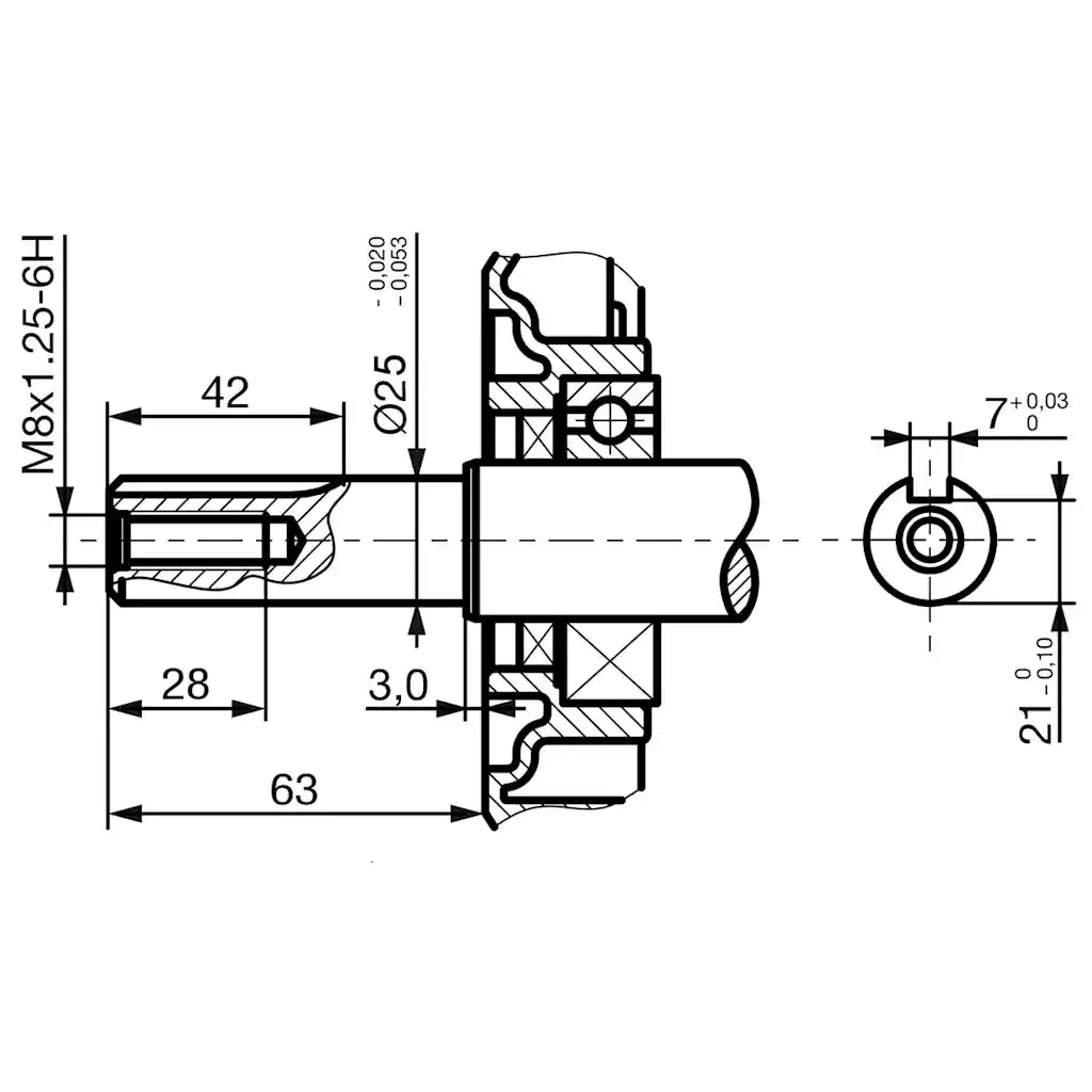Motor a gasolina 15 CV 11 kW preto