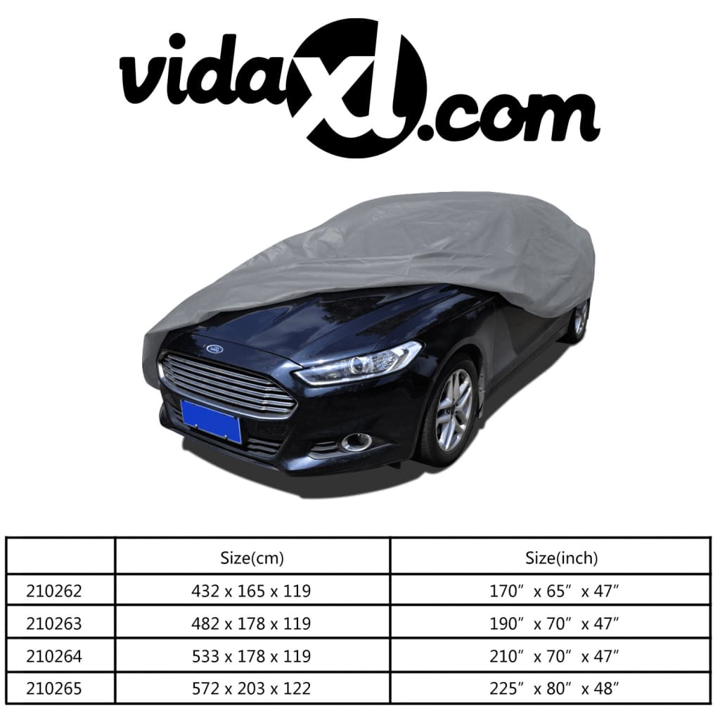 vidaXL Cobertura para carro tecido TNT, tamanho M