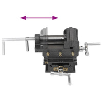 Torno-prensa manual com corrediça transversal 78 mm