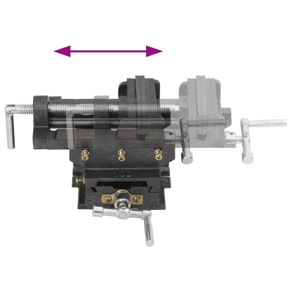 Torno-prensa manual com corrediça transversal 78 mm