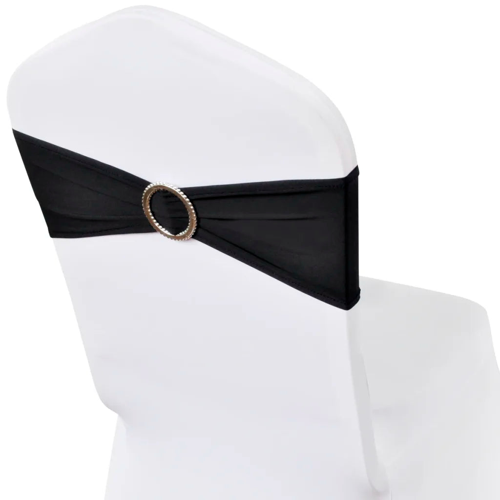 Banda decorativa para cadeira, elástico, em  com fivela diamante