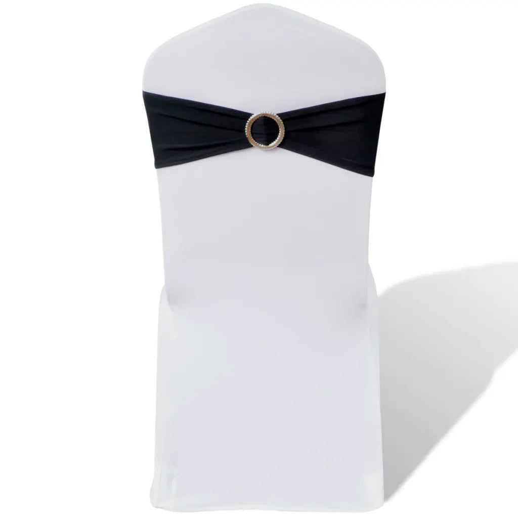 Banda decorativa para cadeira, elástico, em  com fivela diamante