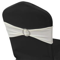 Banda decorativa para cadeira, elástico, em  com fivela diamante