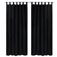 Cortinas de cetim com laços, 2 pcs,  140 x