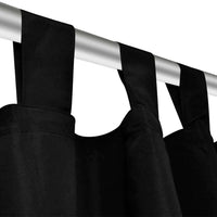 Cortinas de cetim com laços, 2 pcs,  140 x