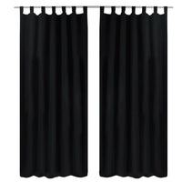 Cortinas de cetim com laços, 2 pcs,  140 x