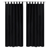 Cortinas de cetim com laços, 2 pcs,  140 x