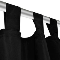 Cortinas de cetim com laços, 2 pcs,  140 x