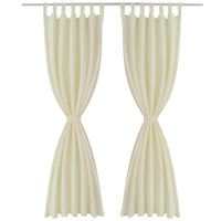 Cortinas de cetim com presilhas, 2 pcs, 140 x ,