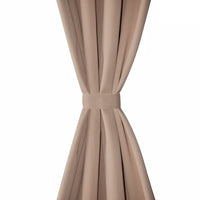 Cortinas opacas com anéis metálicos, 2 peças,,