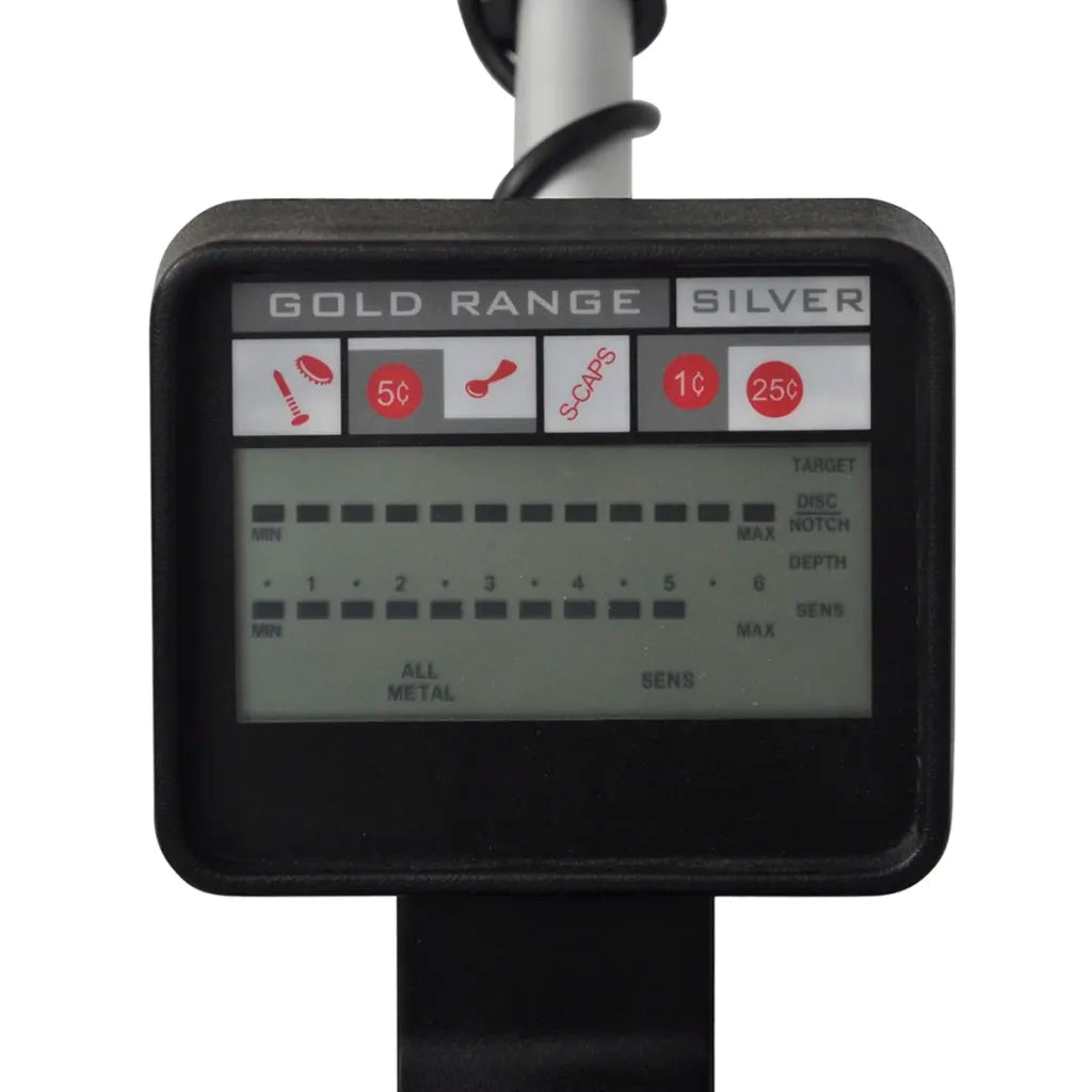 Detetor de metais 20 cm ecrã LCD profundidade pesquisa 300 cm