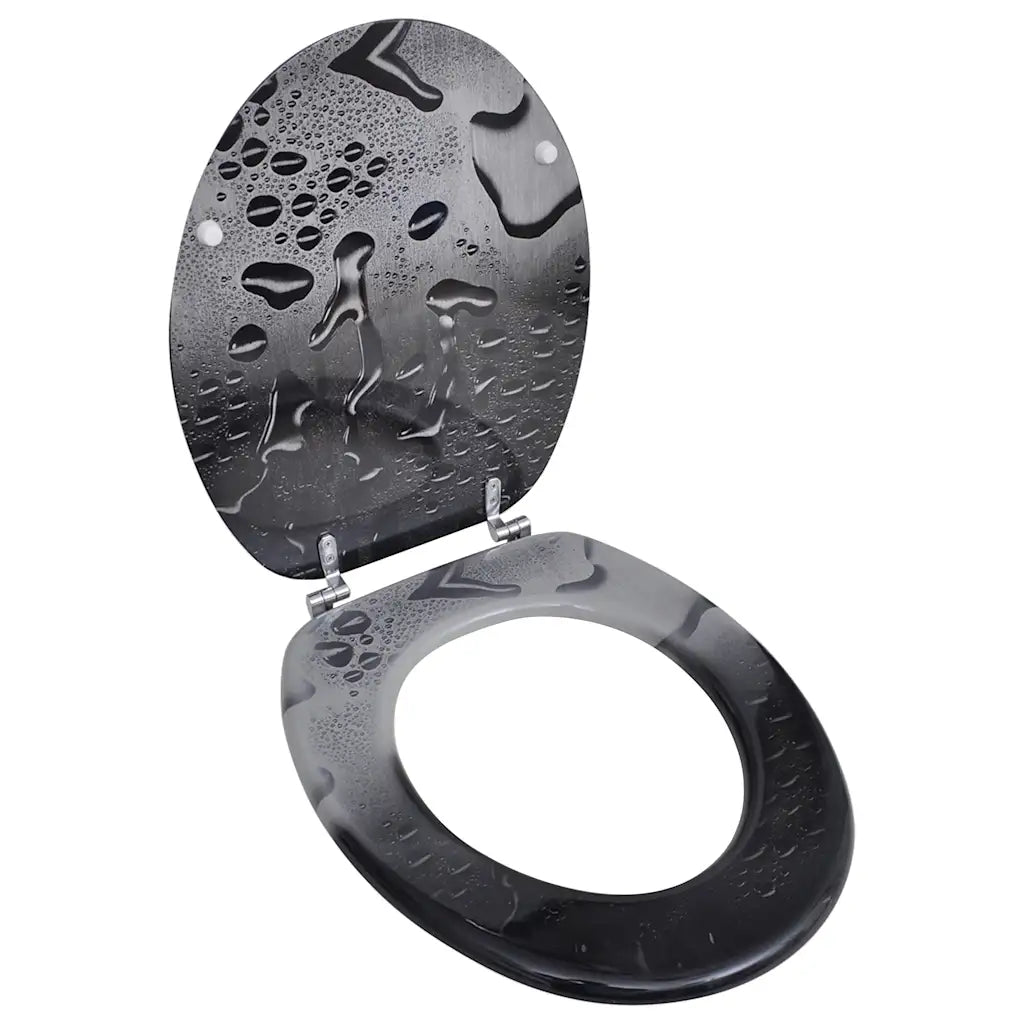 Tampa de sanita de MDF, design gota de água