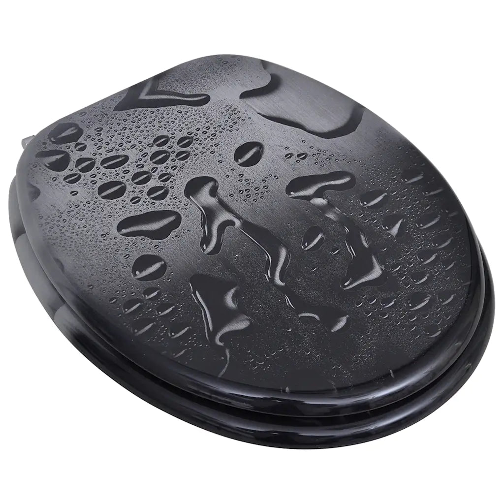Tampa de sanita de MDF, design gota de água