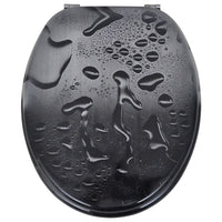 Tampa de sanita de MDF, design gota de água