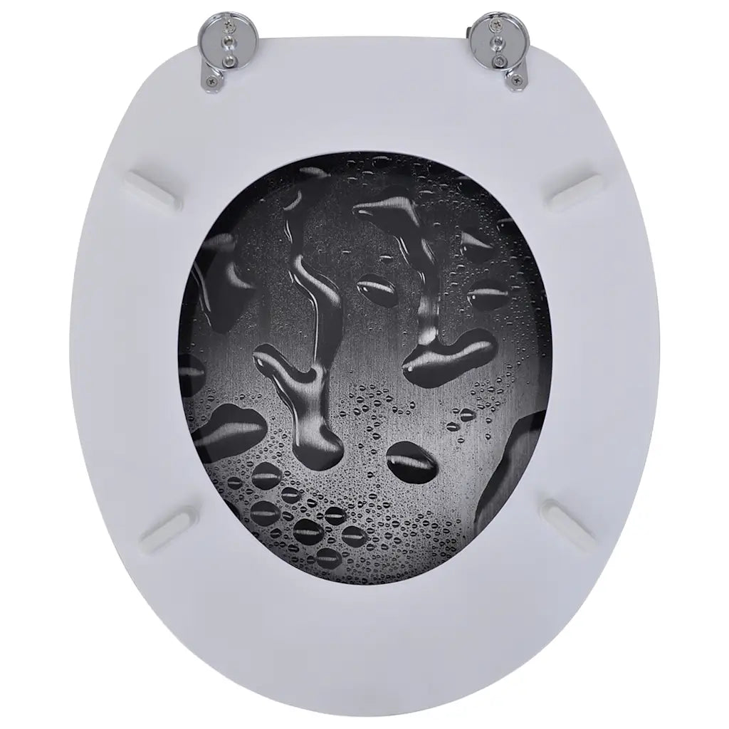 Tampa de sanita de MDF, design gota de água