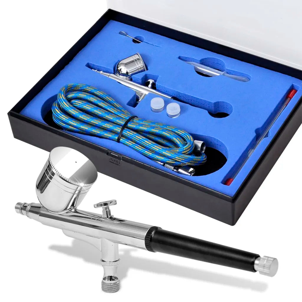 Conjunto de aerografia com bocais 0,2 / 0,3 / 0,5 mm