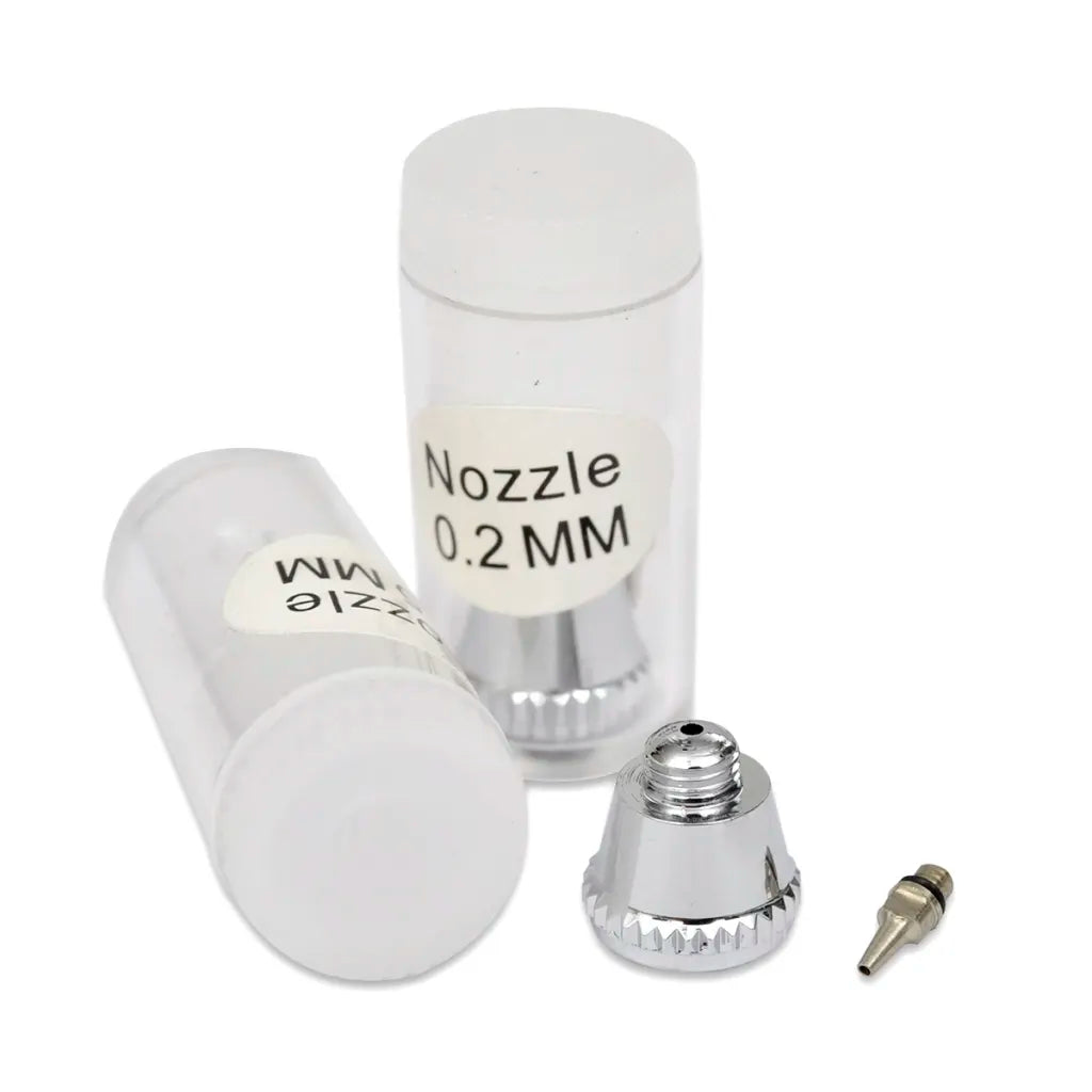 Conjunto de aerografia com bocais 0,2 / 0,3 / 0,5 mm