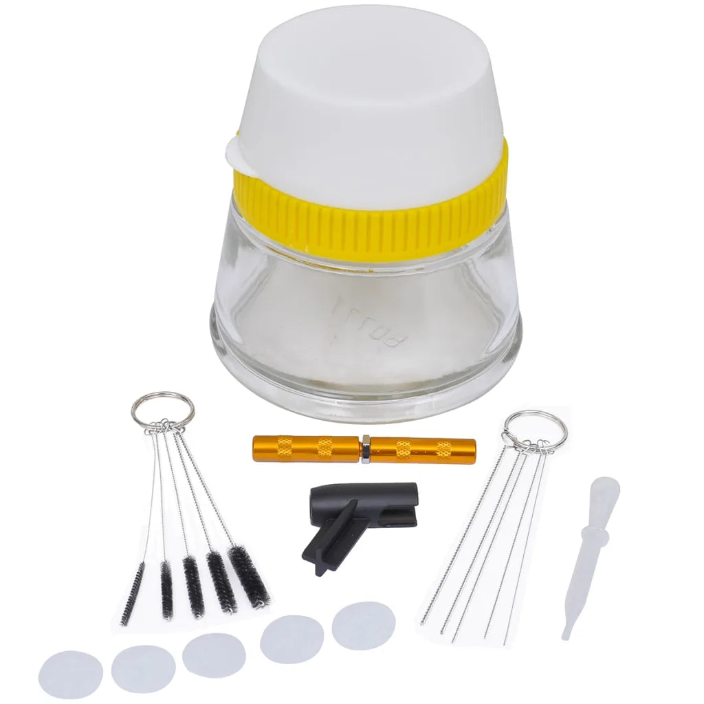 Conjunto para limpeza de aerógrafos 3 em 1