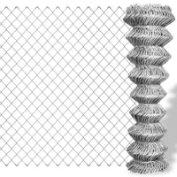 Cerca de arame 15x1 m aço galvanizado