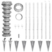 Cerca de arame com postes/espetos 15x0,8 m aço galvanizado